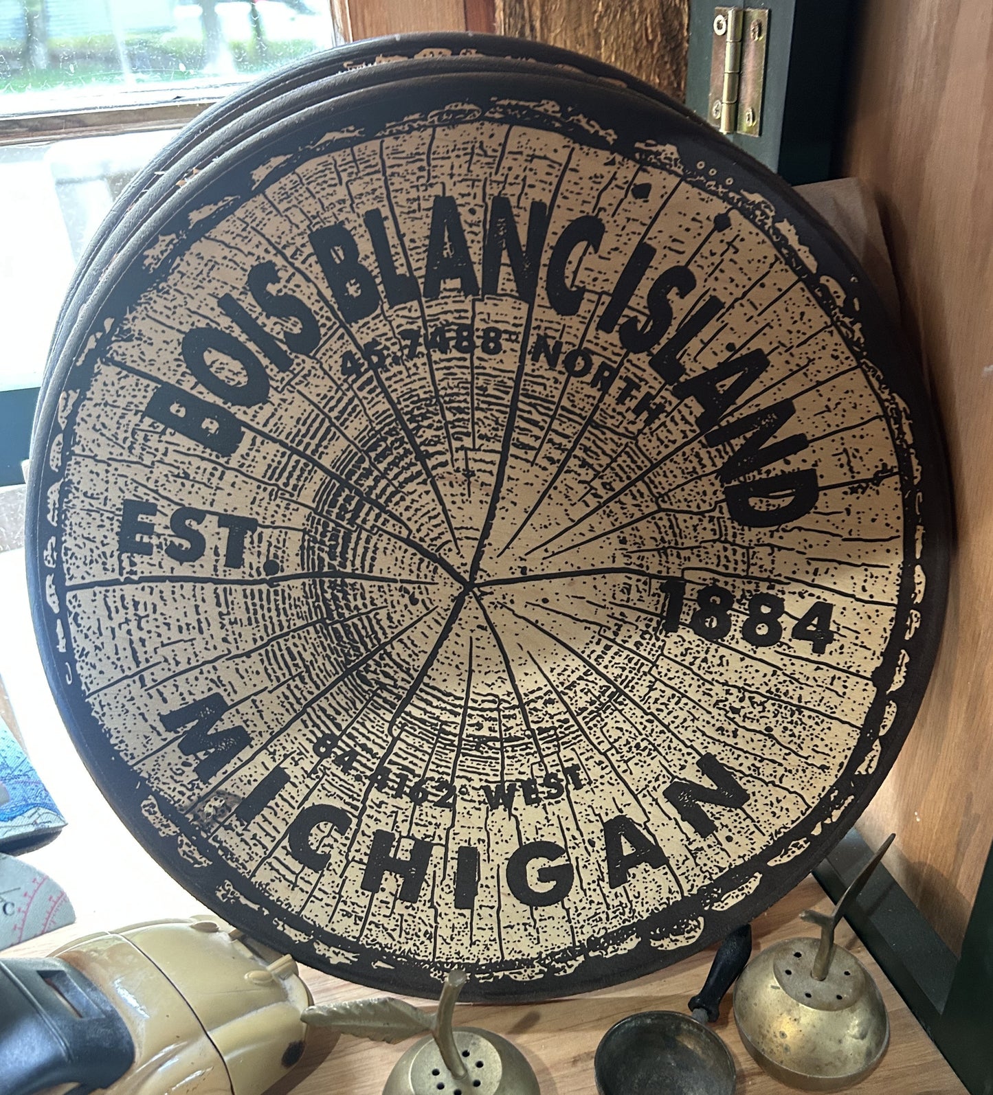 Wooden BBI Sign - Tree Slice