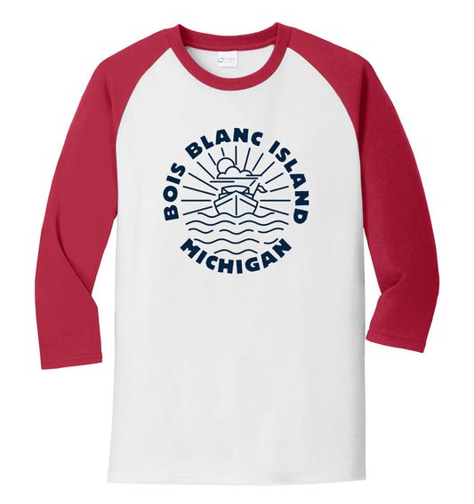 Bright Lake Dugout 3/4 sleeve Tshirt