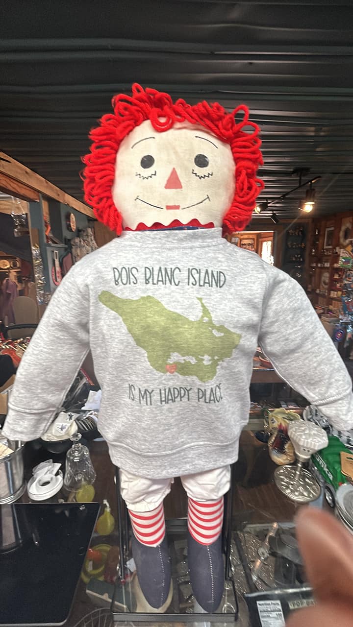 "Bois Blanc Island is My Happy Place" Infant Sweatshirt