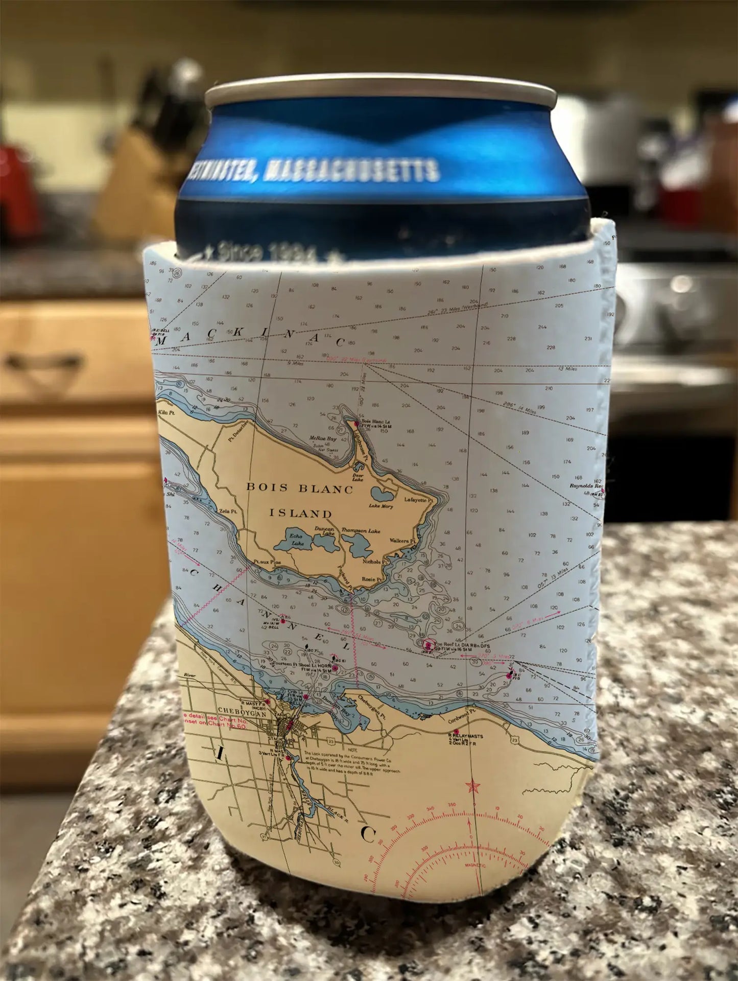 BBI Nautical Map Coozie